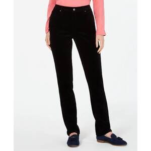 NEW CHARTER CLUB LUXURY women's lexington corduroy tummy control pants in deep b